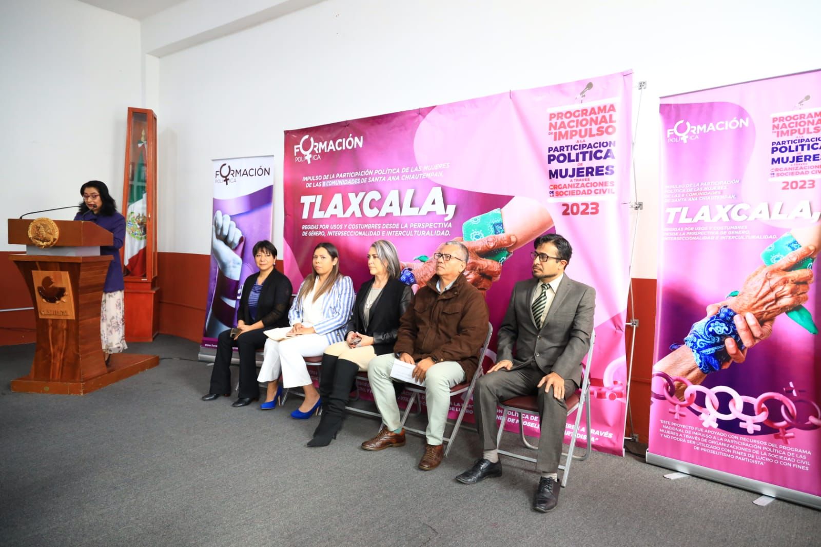 En Chiautempan se celebró el Programa Nacional de Impulso a la Participación Política de Mujeres 2023